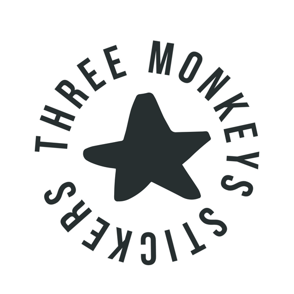 Three Monkeys Stickers