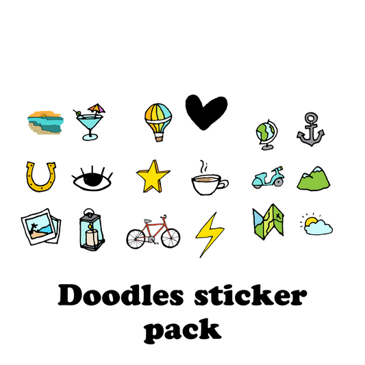 Doodles Sticker Pack - 18 stickers