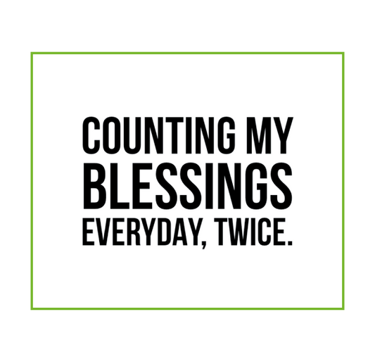 Counting my blessings