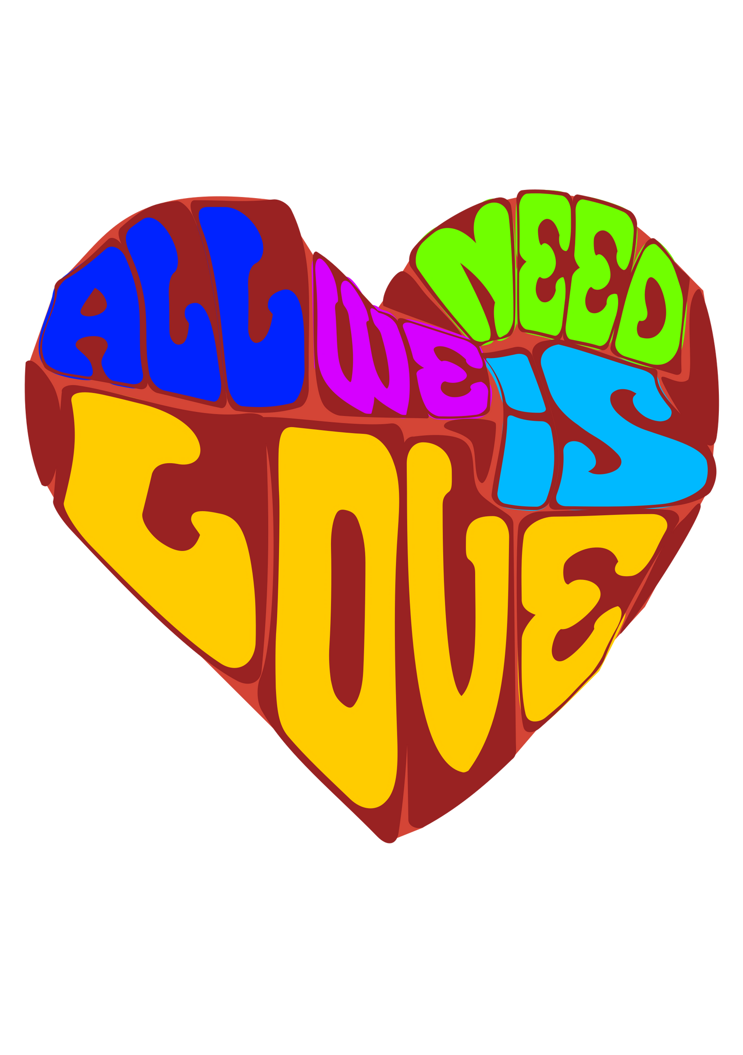 Peace, Love & Stickers Set
