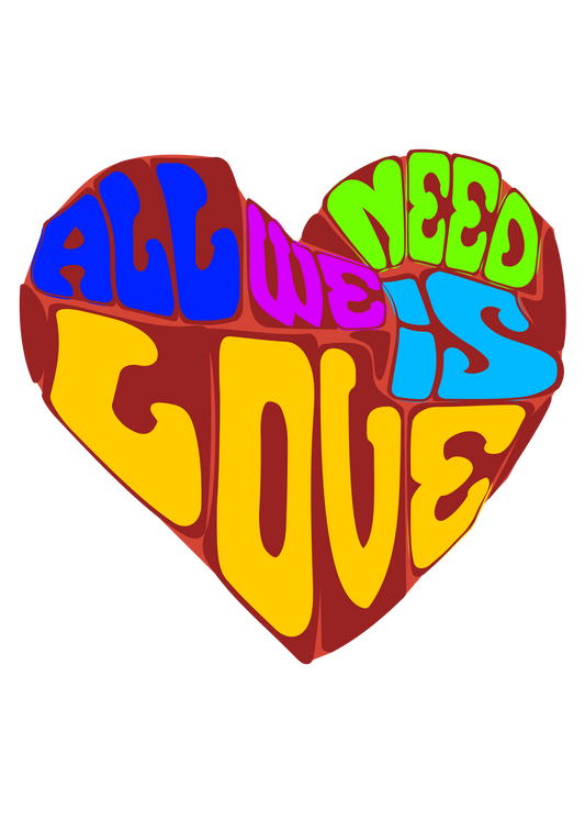 Peace, Love & Stickers Set